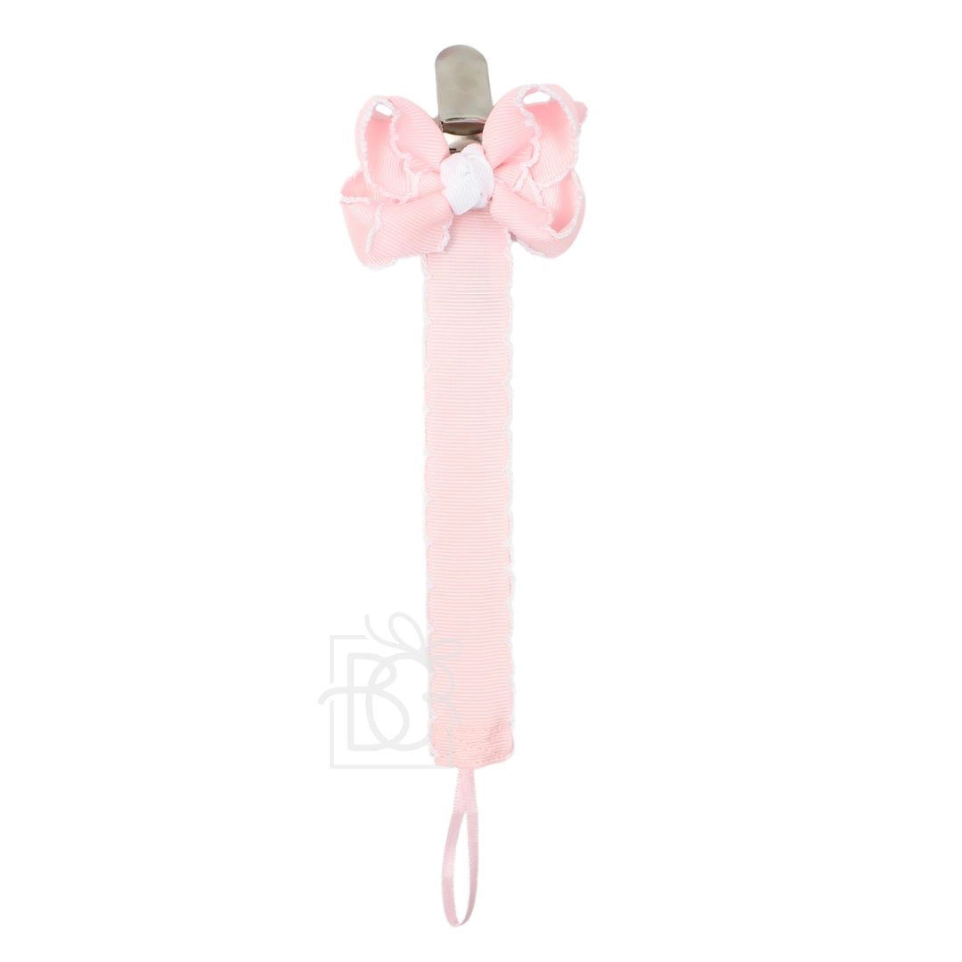 BEYOND CREATIONS BOW PACIFIER CLIP