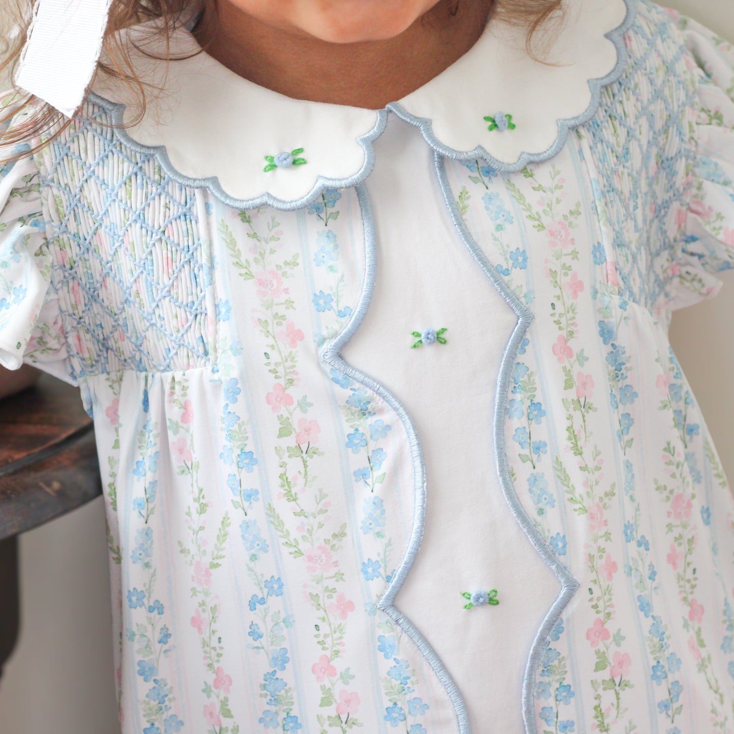 Dorothy Floral Rosette Dress