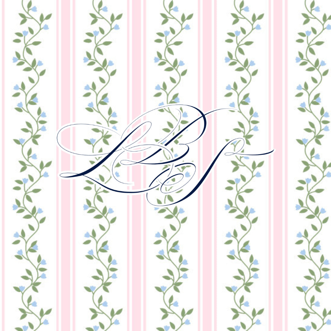 PINK VINES BOW APPLIQUE DIAPER SET