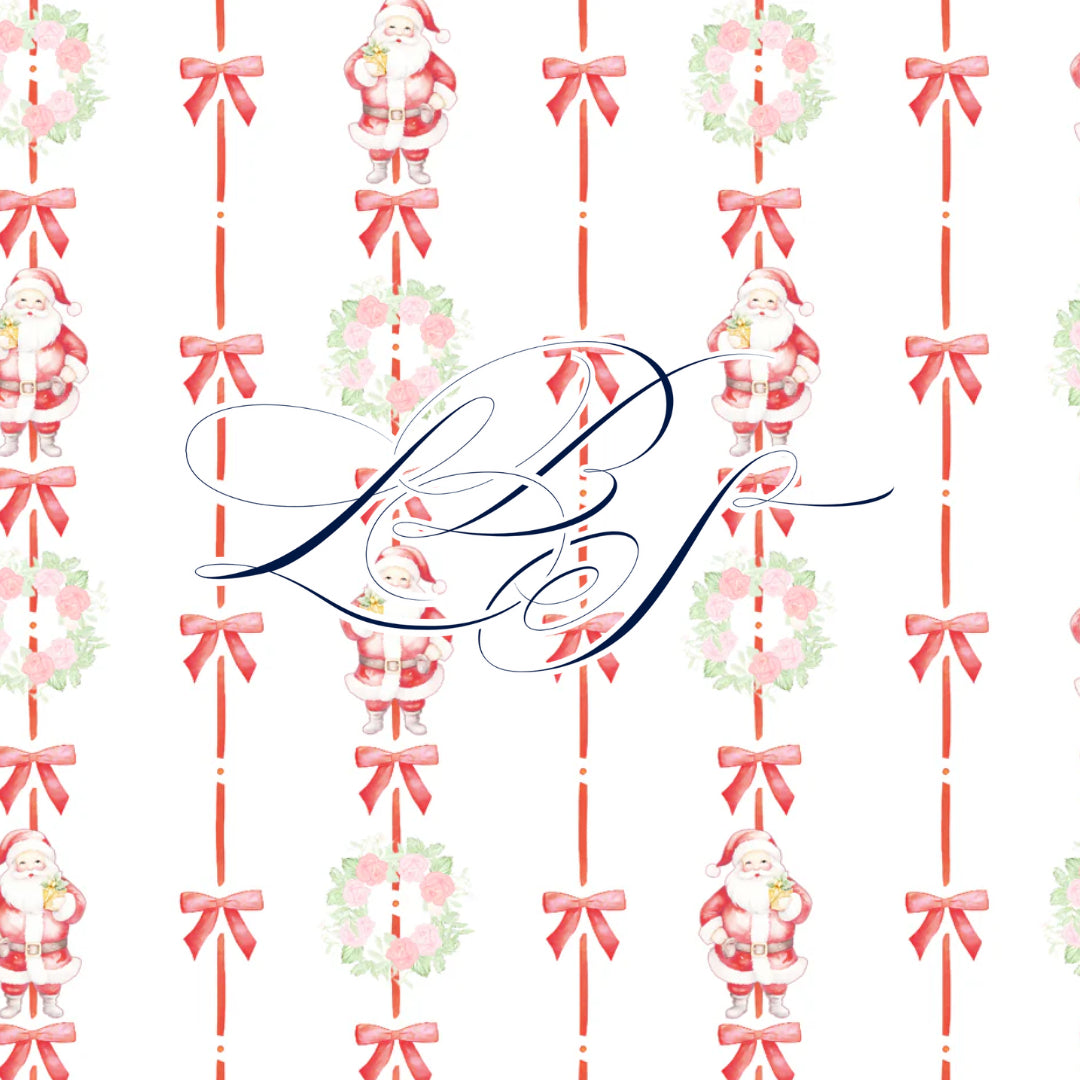 SANTAS & BOWS SMOCKED KNIT BUBBLE