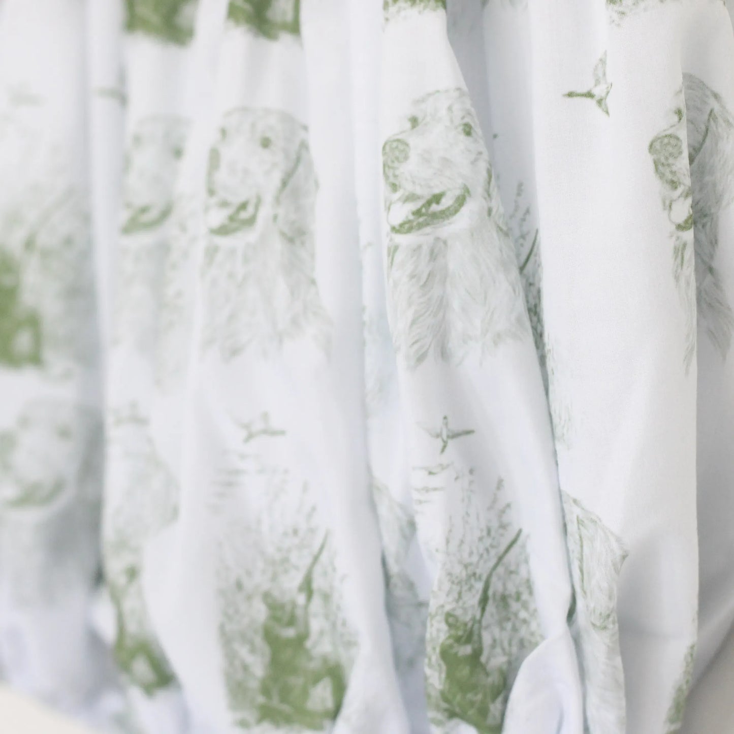 HUNTING TOILE SMOCKED BUBBLE