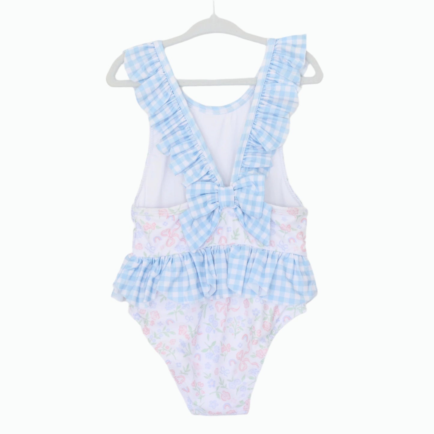 PASTEL FLORAL & BOWS 1PC SWIM