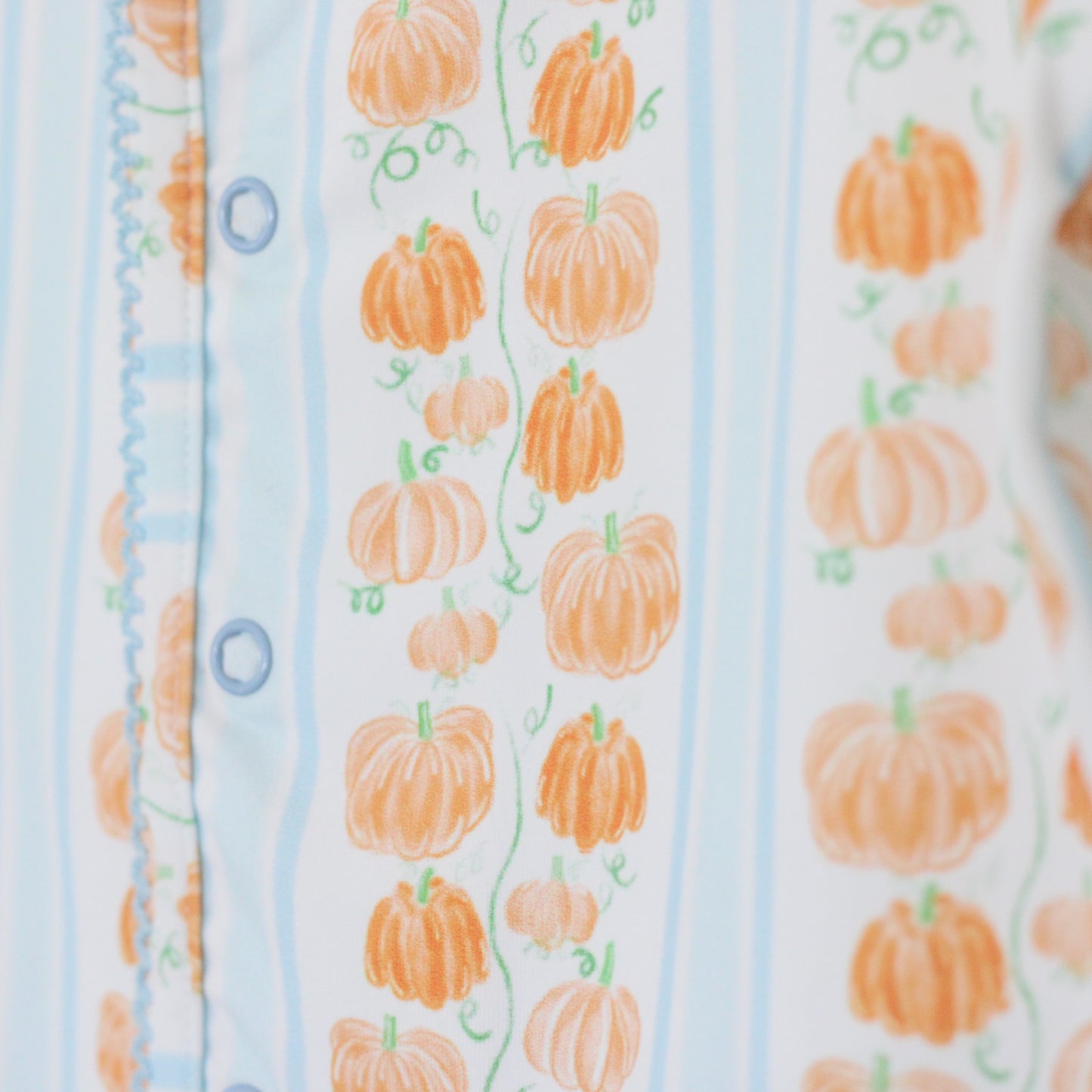BOYS BLUE WATERCOLOR PUMPKINS DIAPER SET