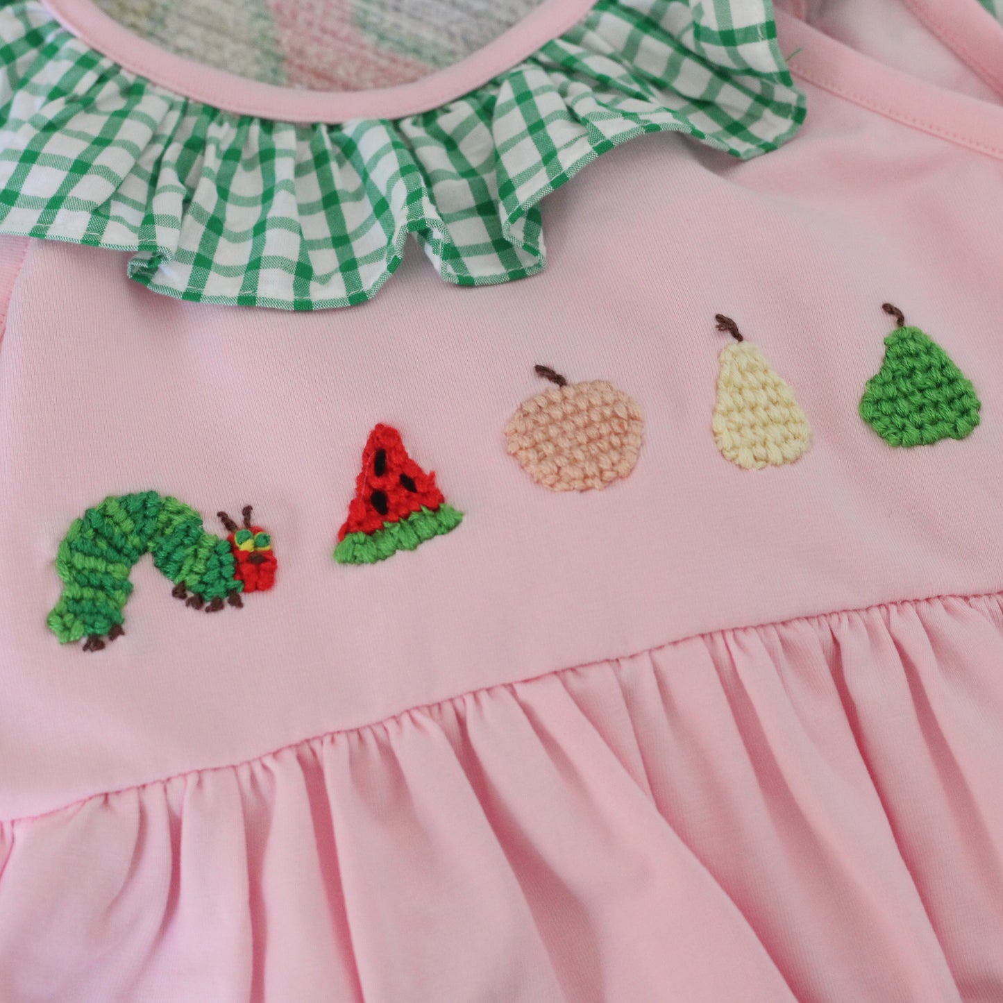 CROCHET VERY HUNGRY CATERPILLAR DIAPER SET