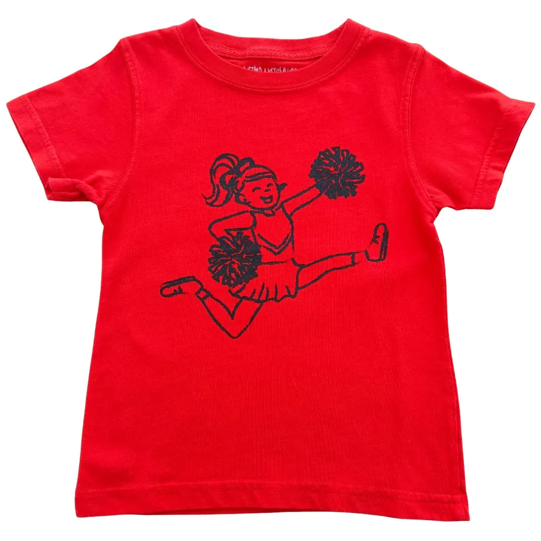Red & Black Cheerleader T-Shirt