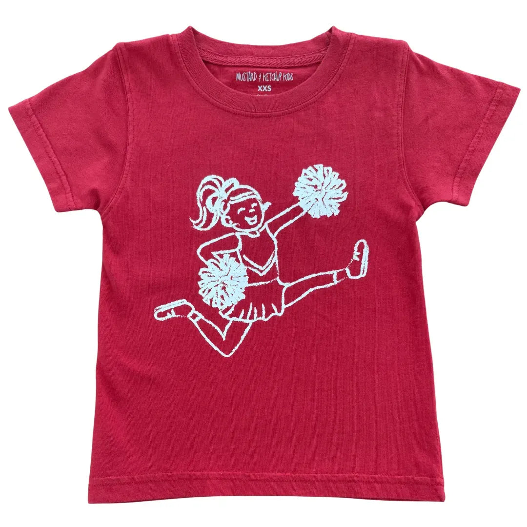 Crimson & White Cheerleader T-Shirt