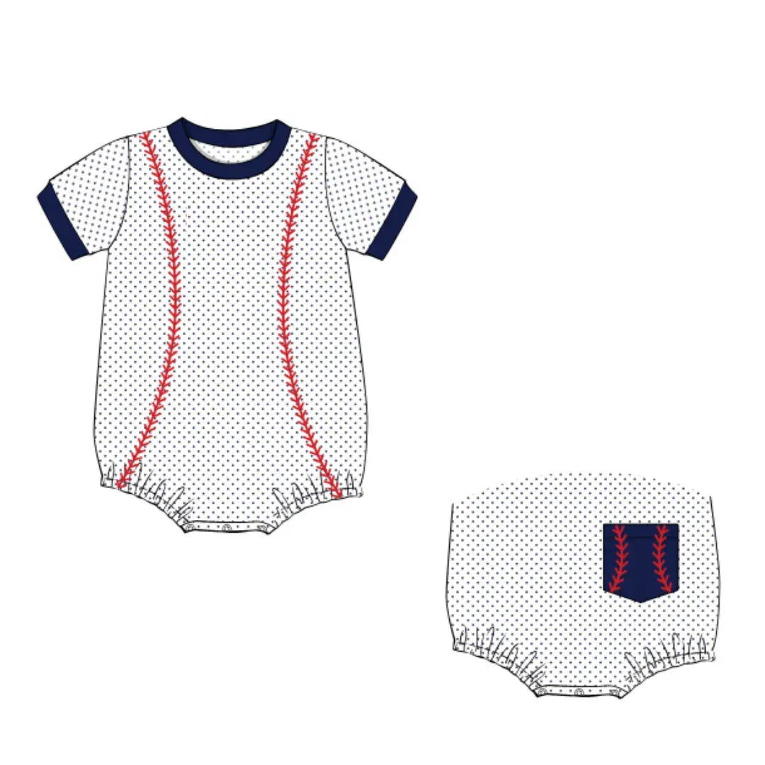 Boys Bitty Dot Baseball Bubble