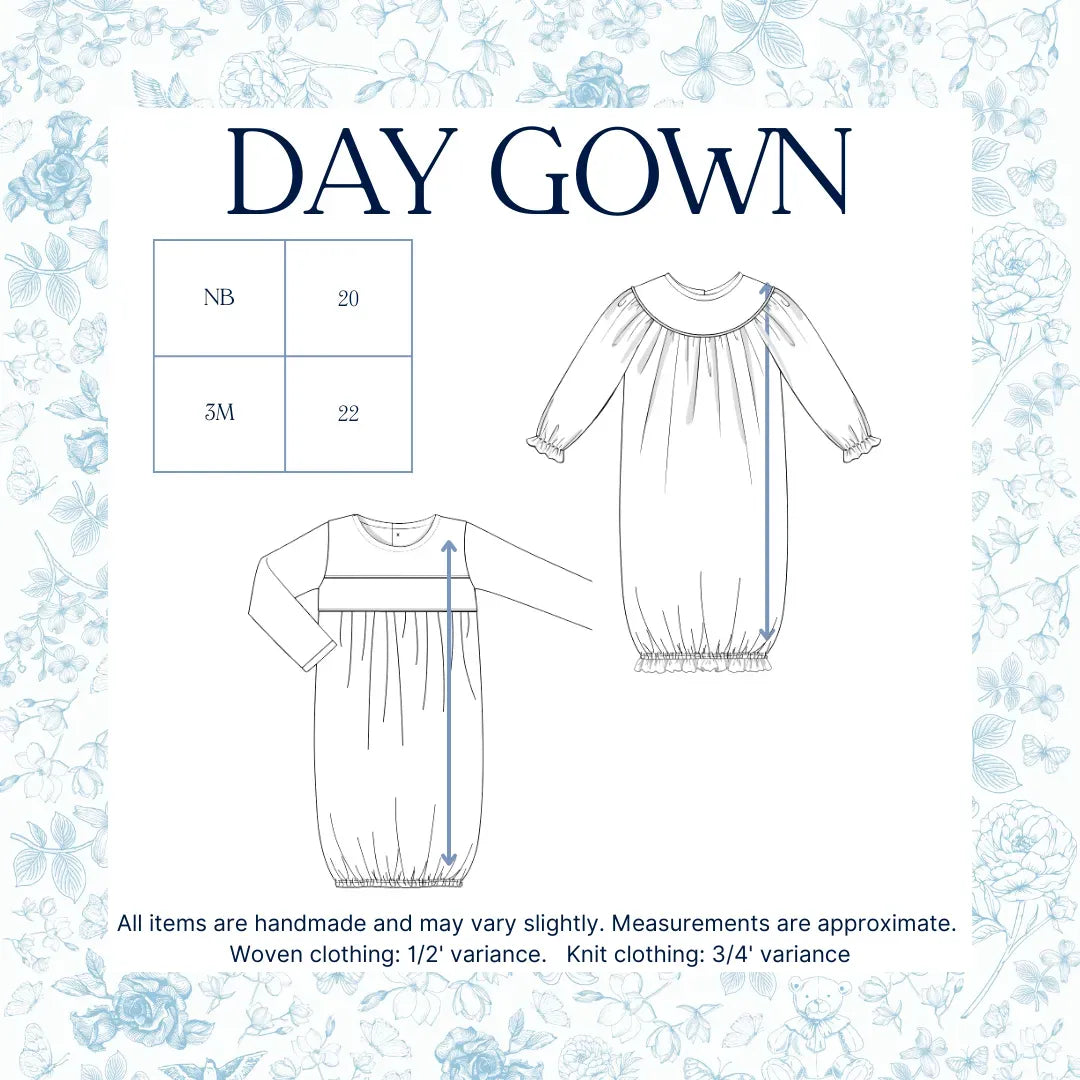 Boys Rockinghorse Name Smocked Infant Gown