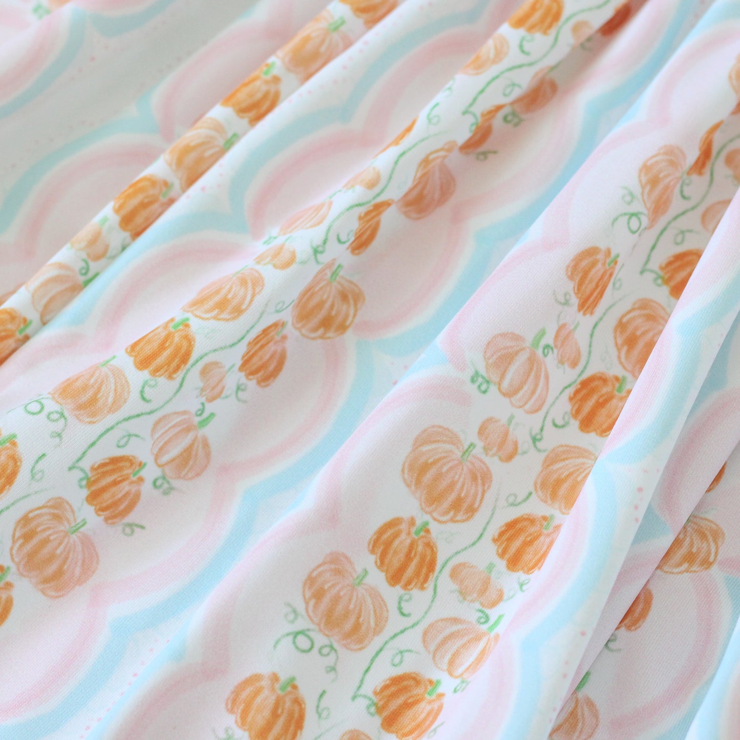 SMOCKED SCALLOPED PUMPKINS DRESS