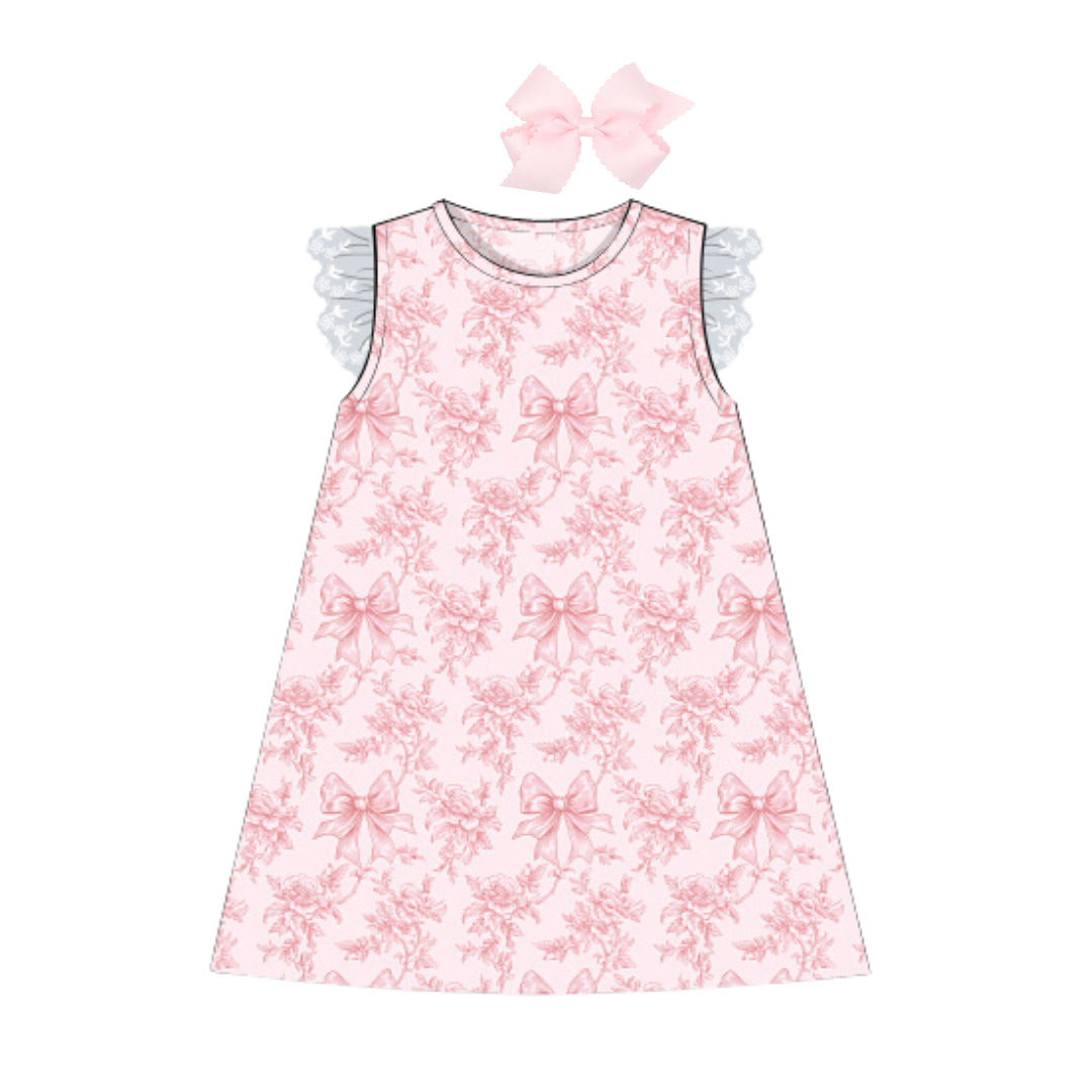 BLOOMING BOWS KNIT PLAY DRESS
