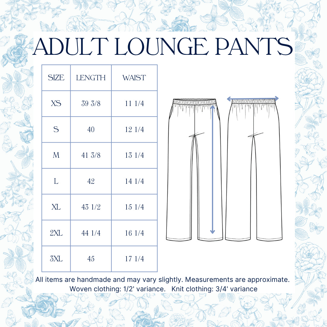 Womens Striped Vintage Santa Lounge Pants