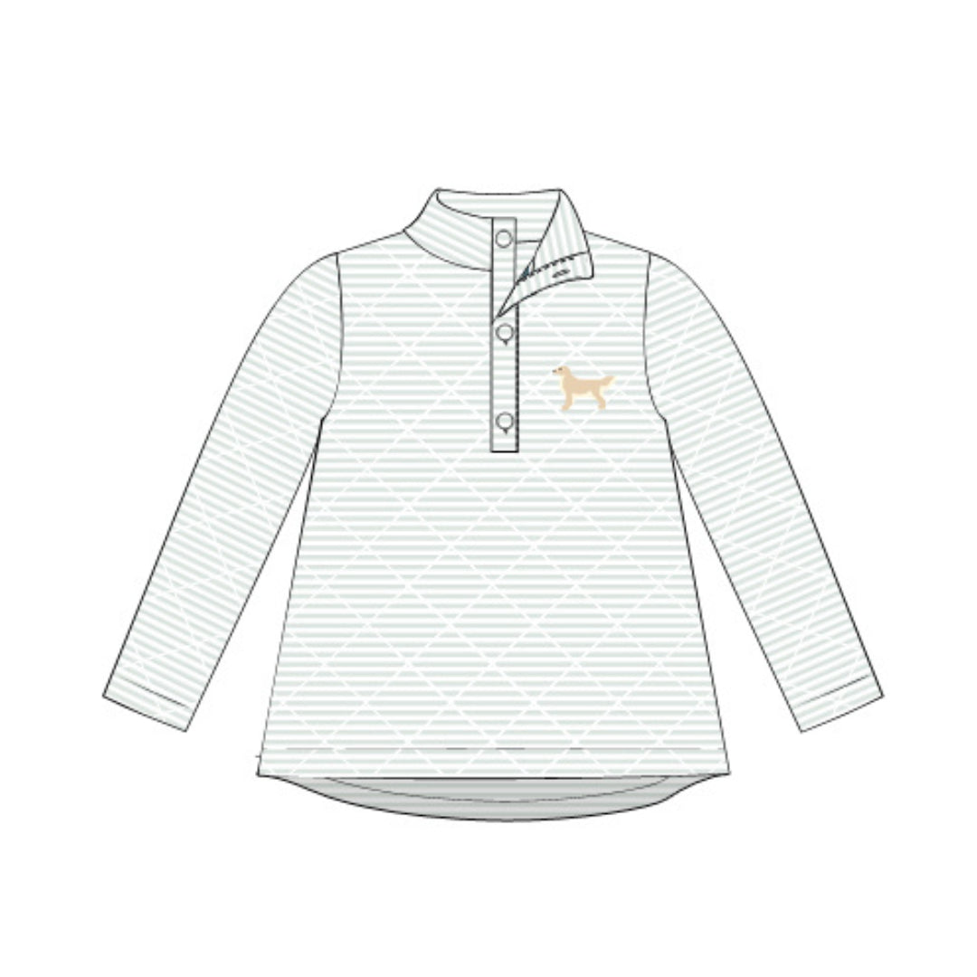 GOLDEN RETRIEVER QUILTED PULLOVER