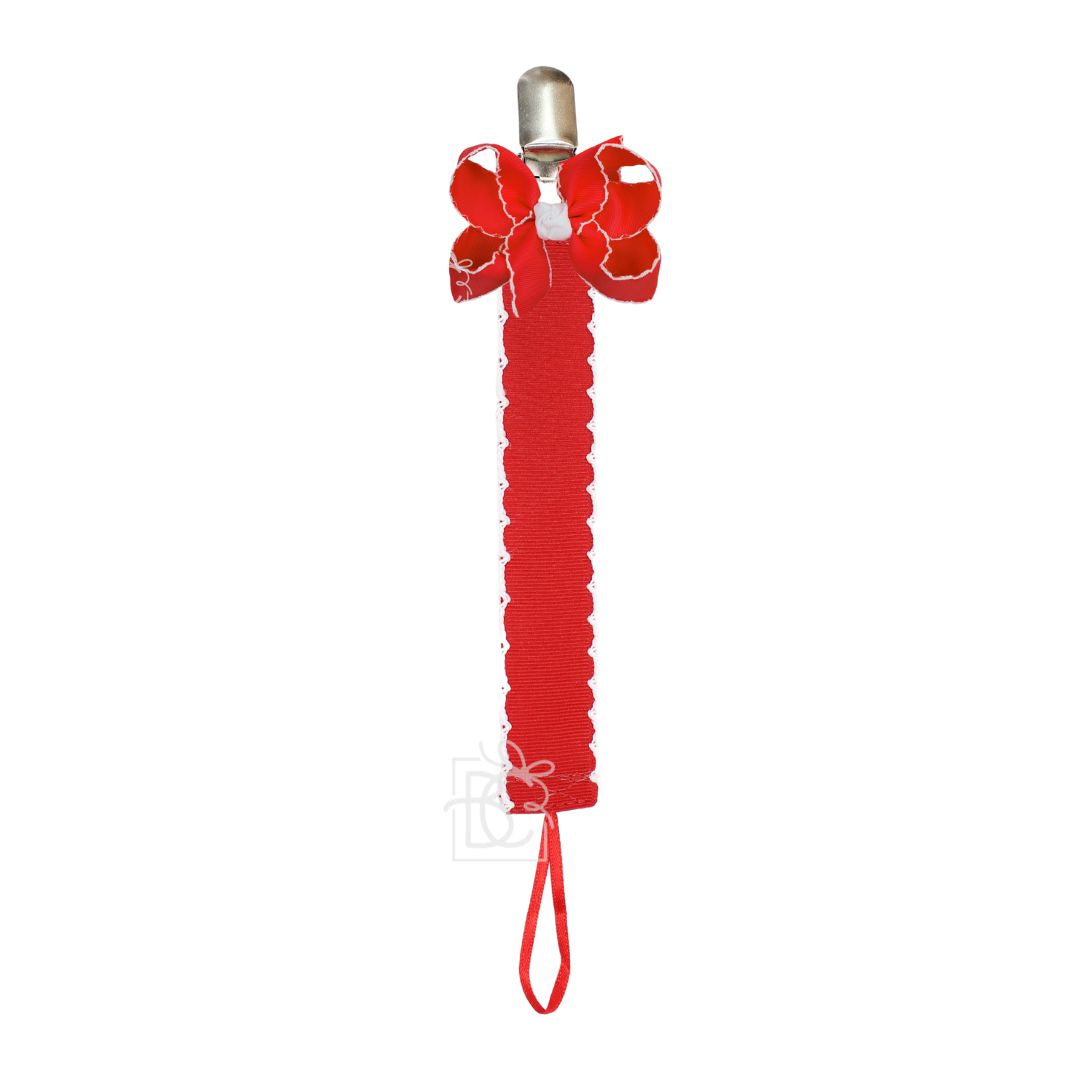 BEYOND CREATIONS BOW PACIFIER CLIP