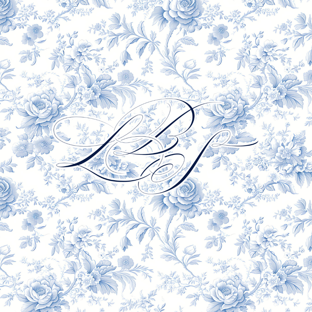 BLUE TOILE NAME SMOCKED BUCKET