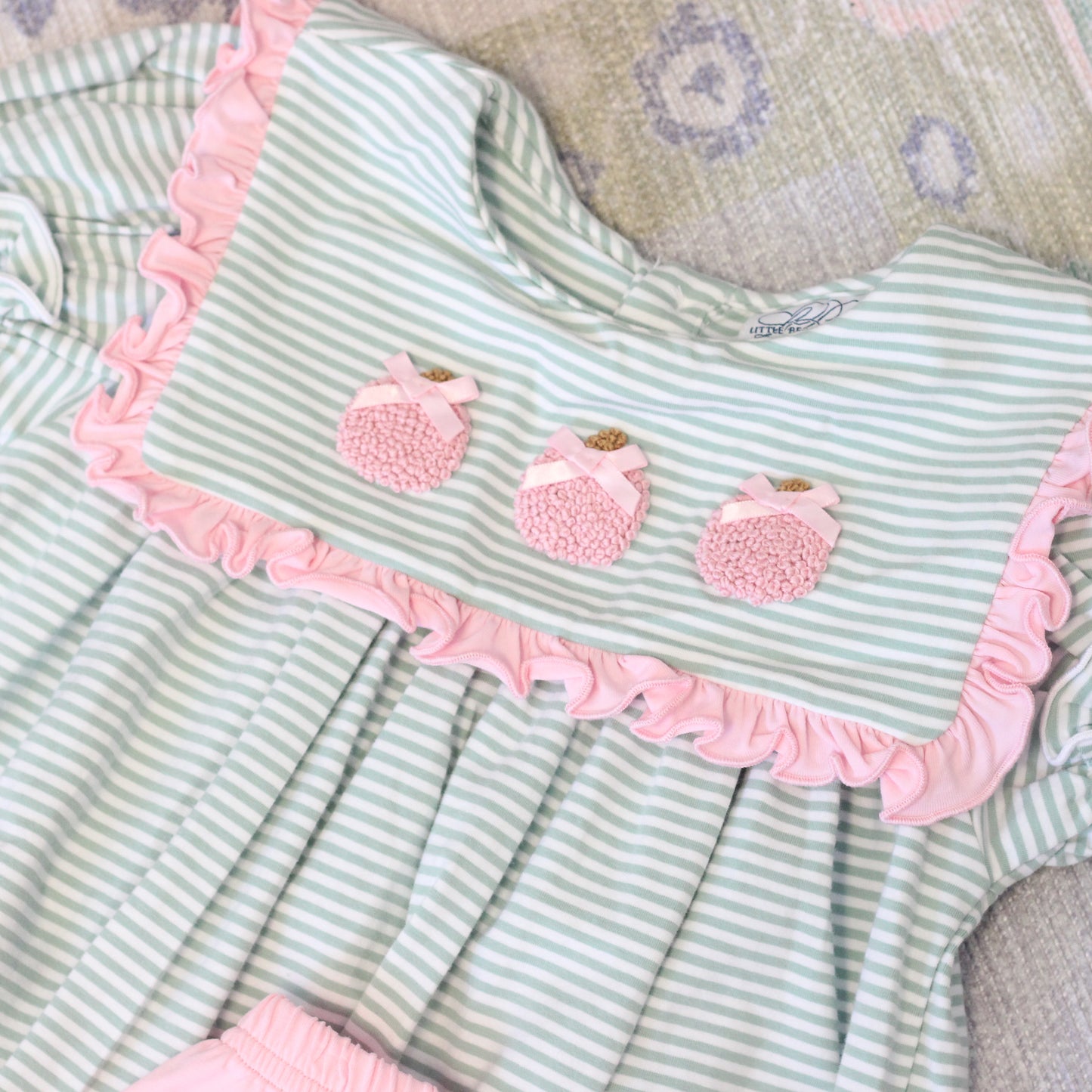 PINK & GREEN PUMPKINS DIAPER SET