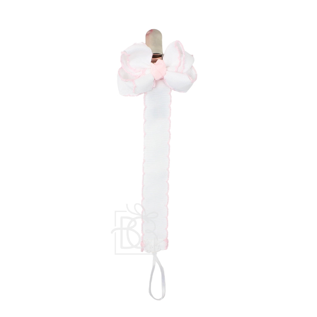 BEYOND CREATIONS BOW PACIFIER CLIP