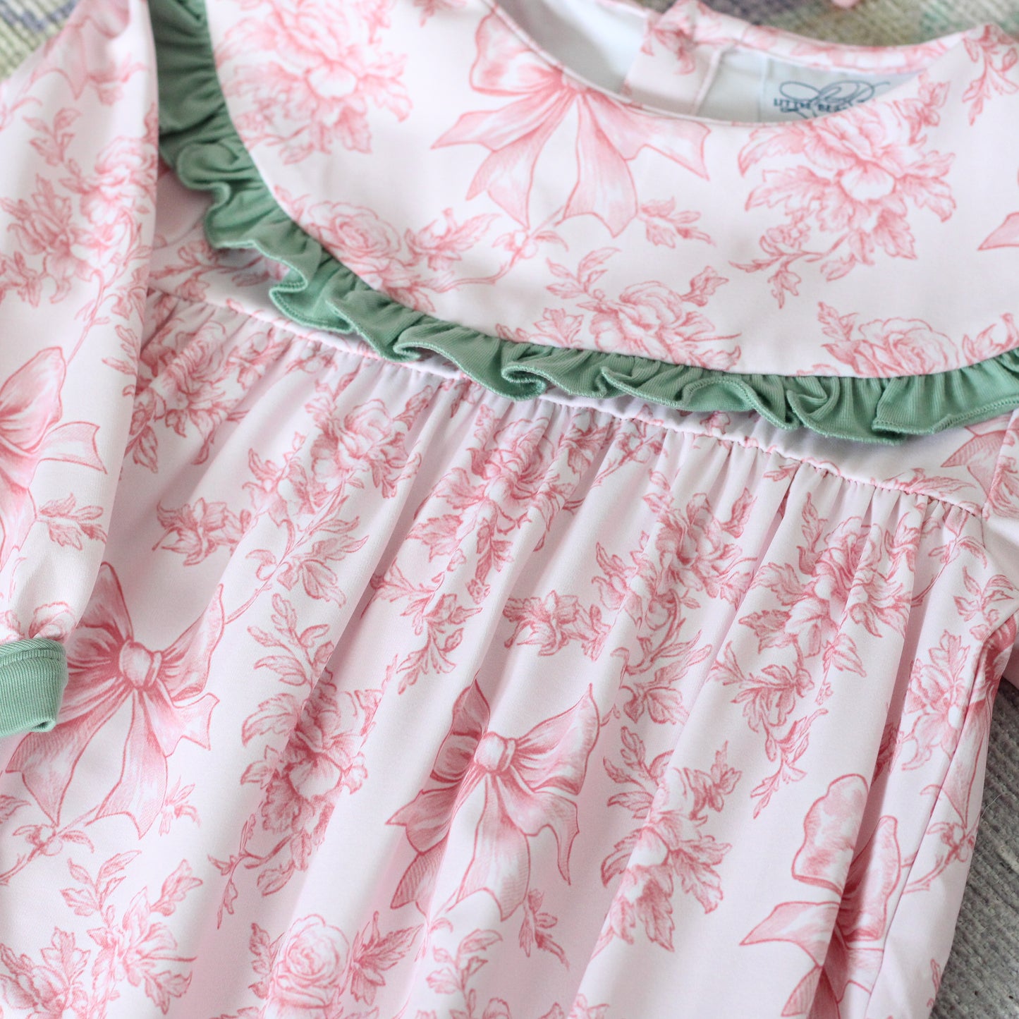 BLOOMING BOWS RUFFLE PANT SET