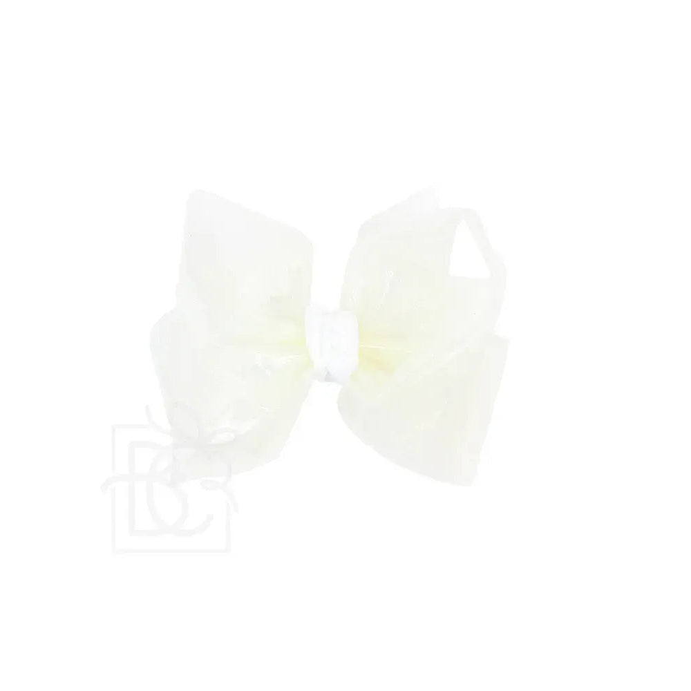 Waterproof Hair Bows on Clip 4.5"