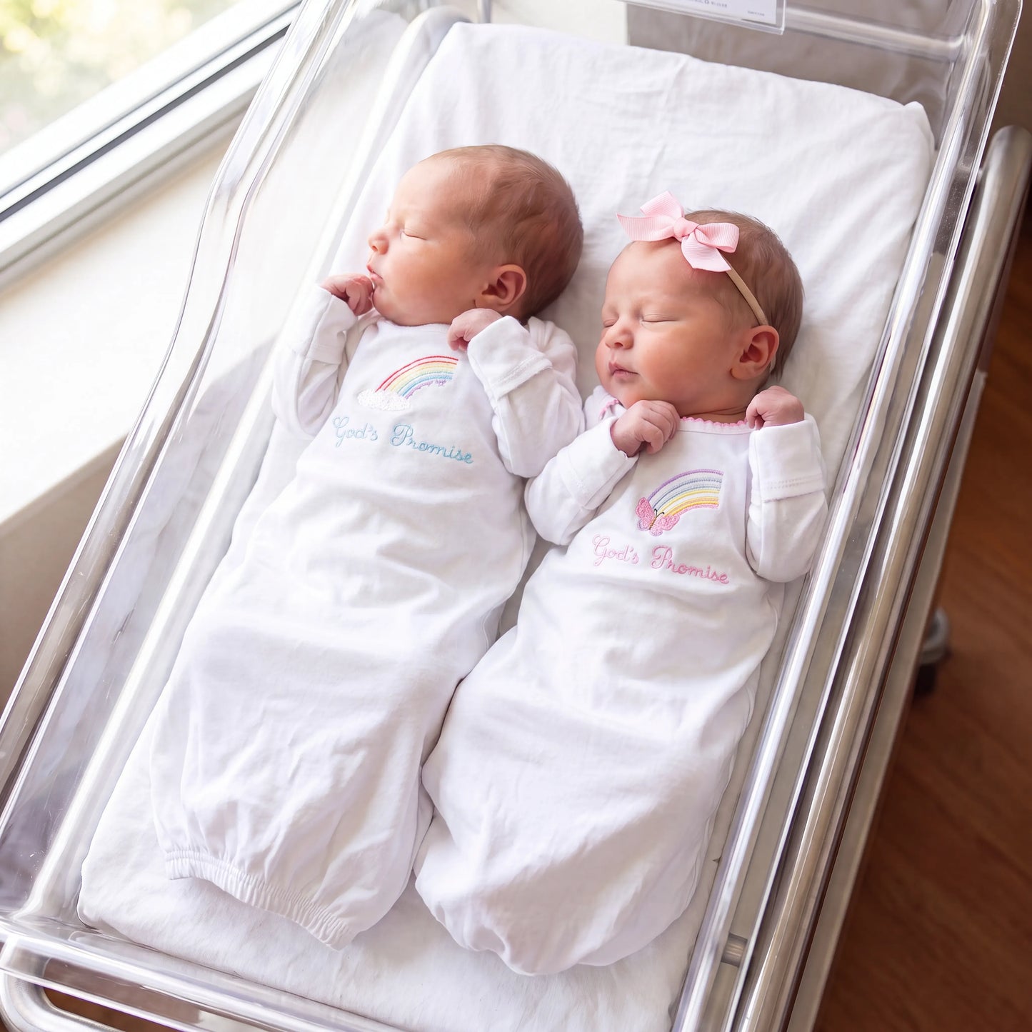 Gods Promise Butterfly Rainbow Infant Day Gown