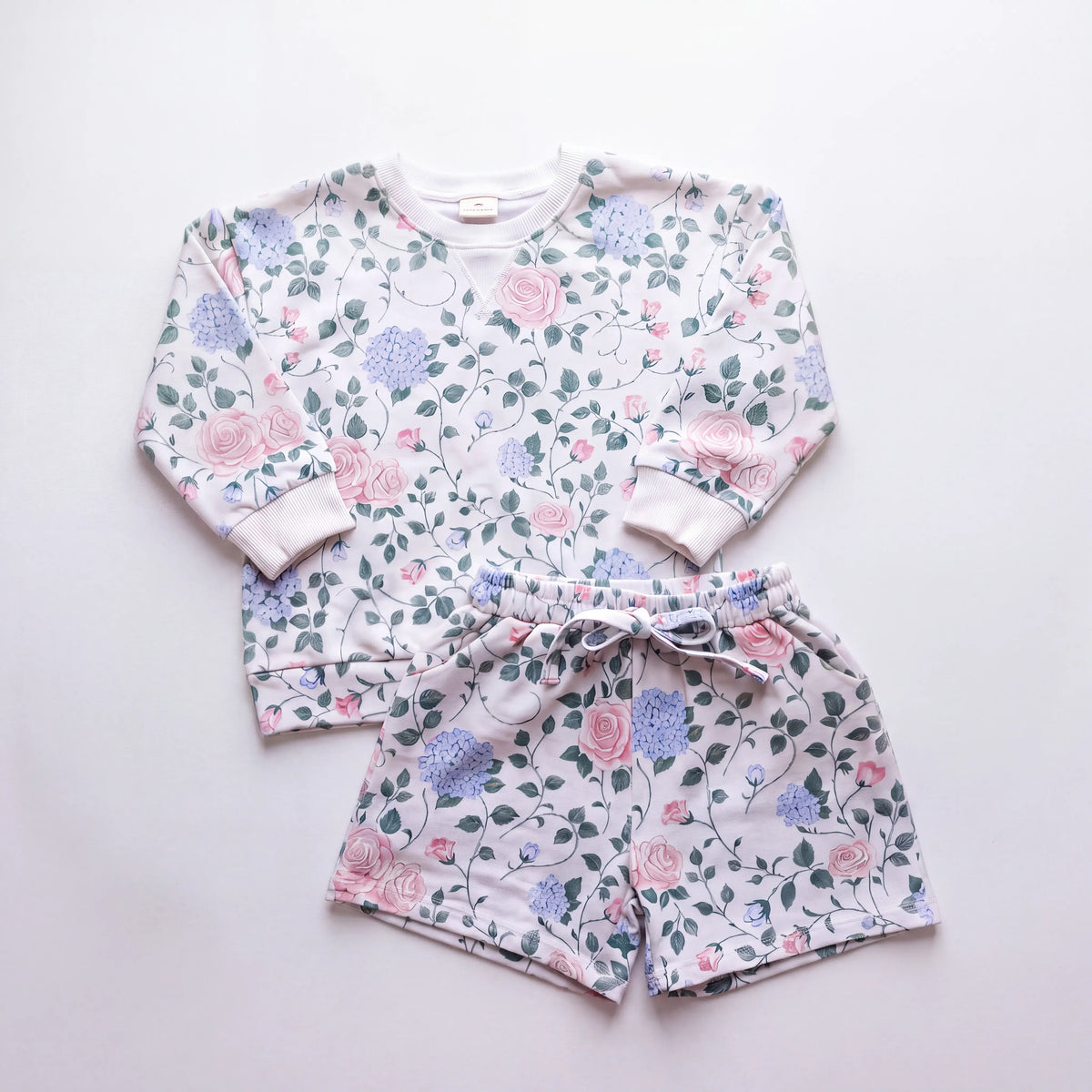 Rose Garden Sweat Short Set