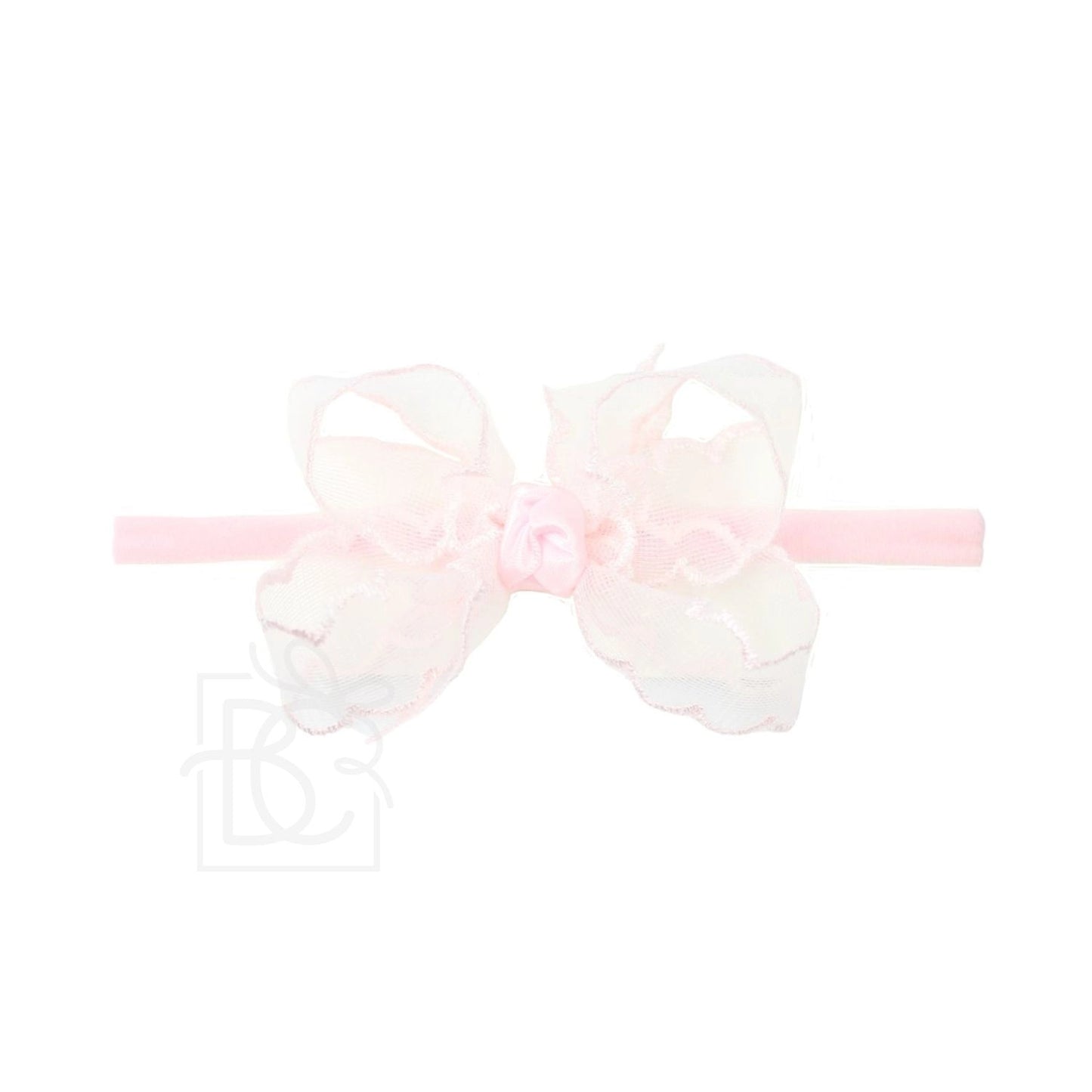 BEYOND CREATIONS PINK ORGANZA BOW