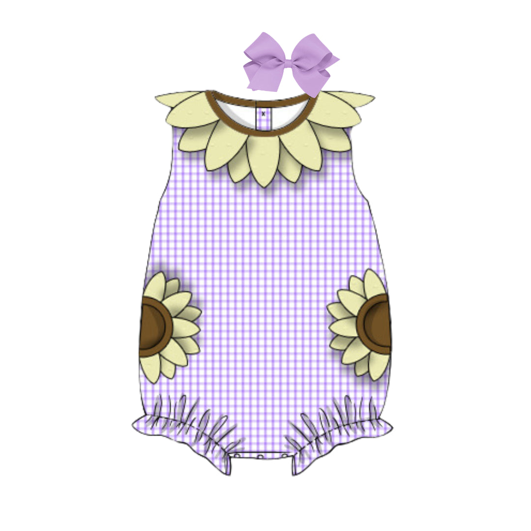 LAVENDER SUNFLOWER PETAL COLLAR BUBBLE