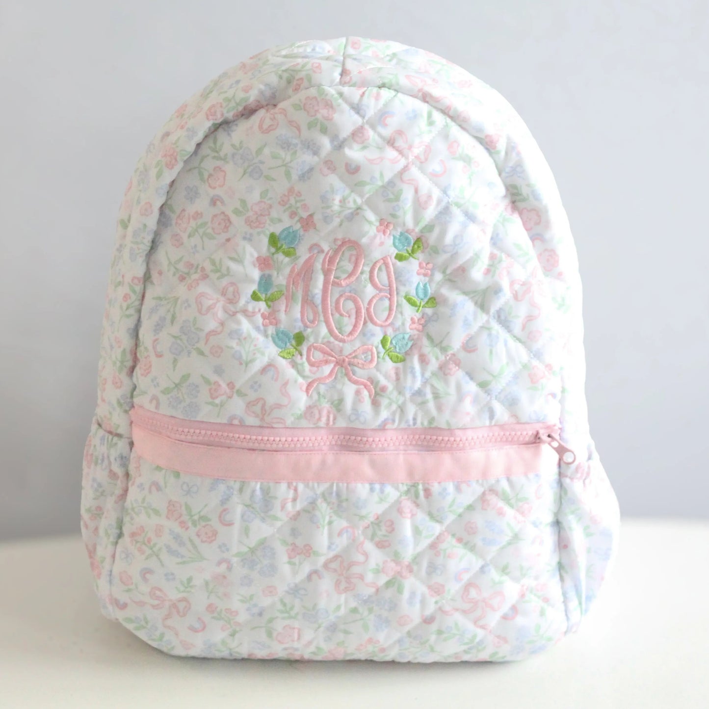 Tulip Floral Bow Crest
