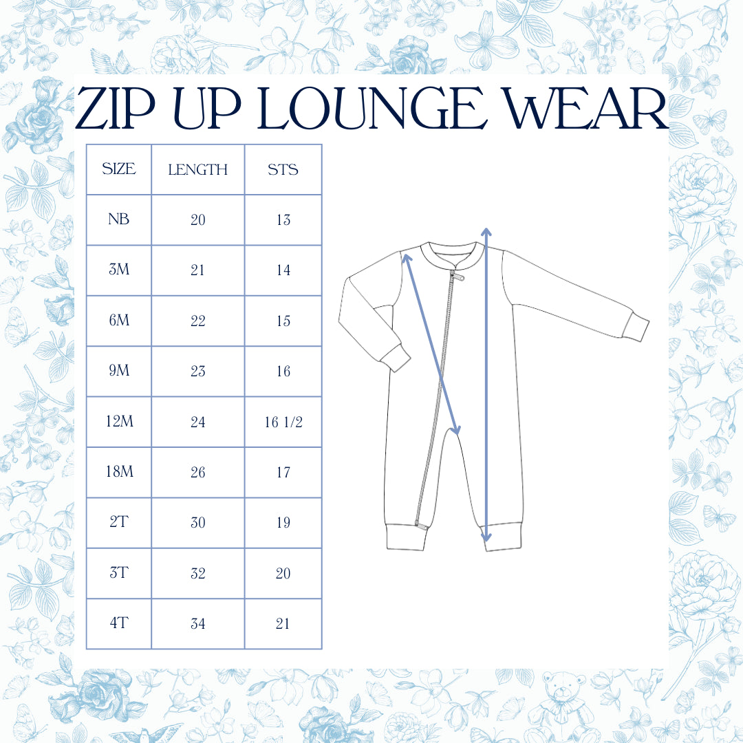 BOYS EASTER ZIP UP LOUNGEWEAR