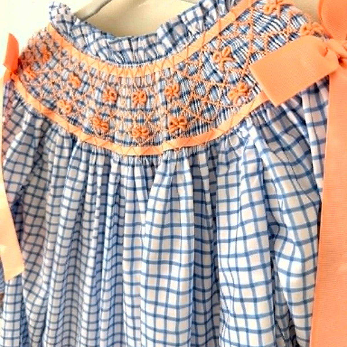 Girls Plaid & Proper Smocked Bishop Dress