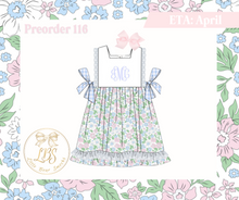 Load image into Gallery viewer, PO116 PINK &amp; BLUE FLORAL DRESS