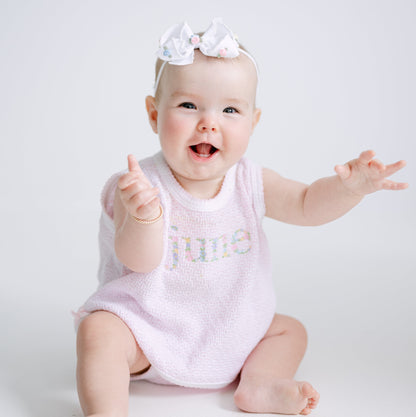 Paty Knit Solid Color Diaper Set