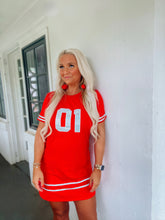 Load image into Gallery viewer, ADULT METALLIC GEORGIA JERSEY DRESS