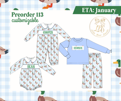 PO113 MALLARD NAME SMOCKS