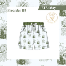 Load image into Gallery viewer, PO119 HUNTING TOILE SWIM TRUNKS