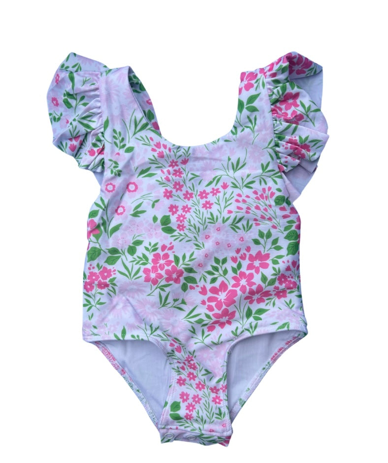 GIRLS PANAMA PINK 1PC SWIM