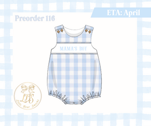 PO116 SMOCKED MAMA'S BOY BUBBLE