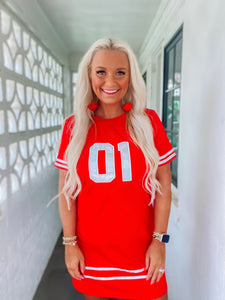 ADULT METALLIC GEORGIA JERSEY DRESS