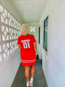 ADULT METALLIC GEORGIA JERSEY DRESS