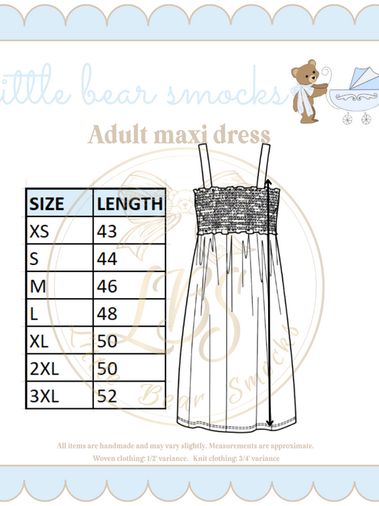 ADULT MAXI DRESS