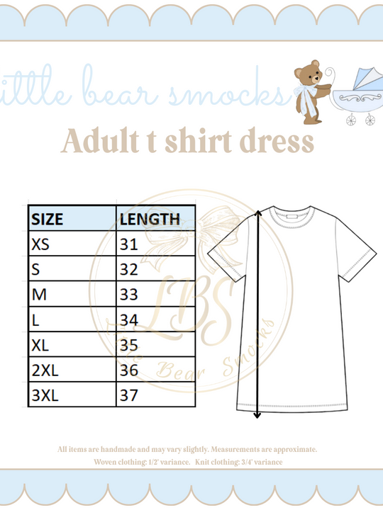 ADULT T SHIRT DRESS