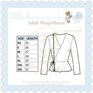 ADULT WRAP BLOUSE