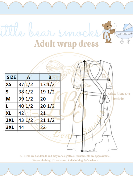 ADULT WRAP DRESS