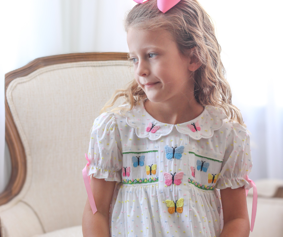 Smocked Butterflies Dress