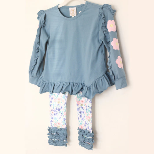 FLORAL SLEEVES LEGGING SET