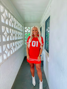 ADULT METALLIC GEORGIA JERSEY DRESS