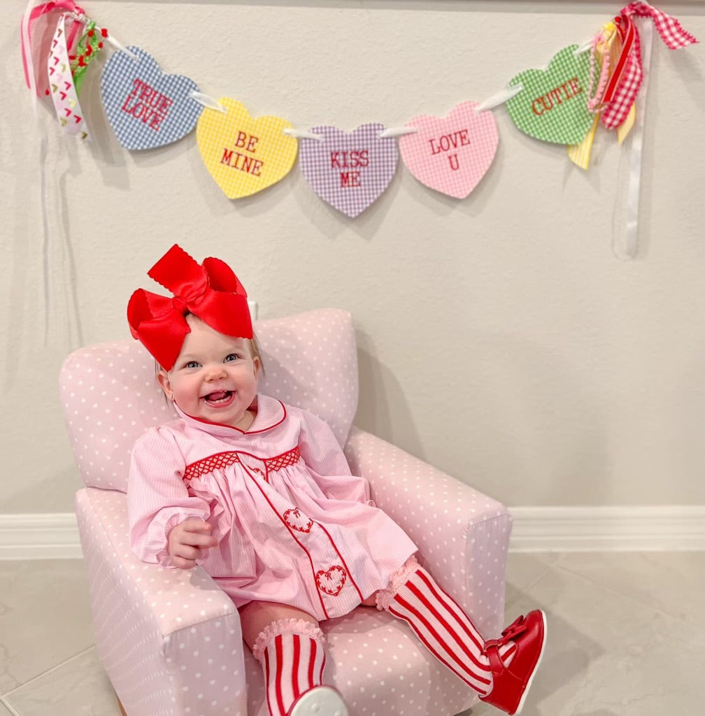 Lace Doilies Smocked Bloomer Set