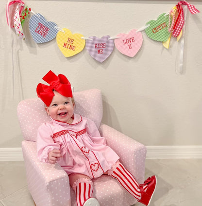 Lace Doilies Smocked Bloomer Set