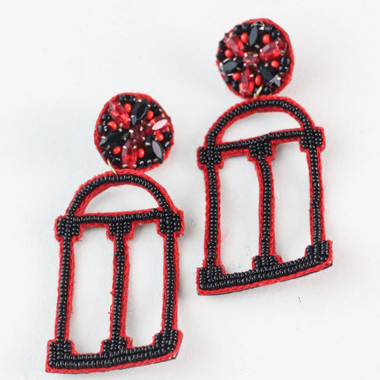 UGA ARCH BEADED EARRINGS