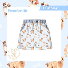 Load image into Gallery viewer, PO119 PUPPIES &amp; SEERSUCKER SWIM TRUNKS