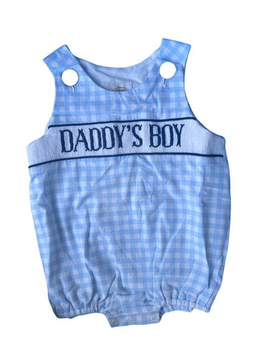 DADDY'S BOY SMOCKED BUBBLE